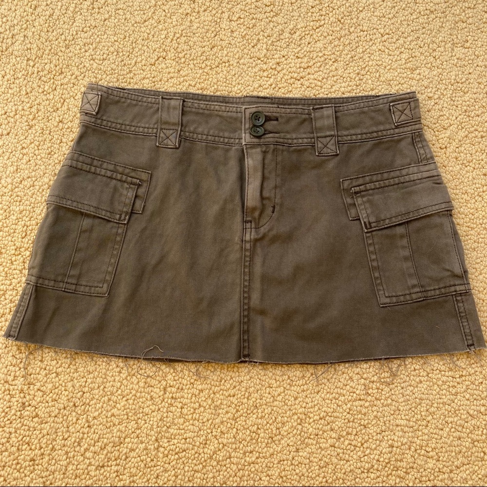Olive green BDG mini skirt